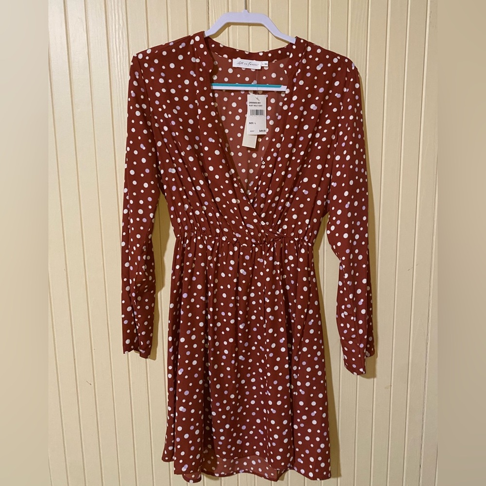 NWT polka dot dress